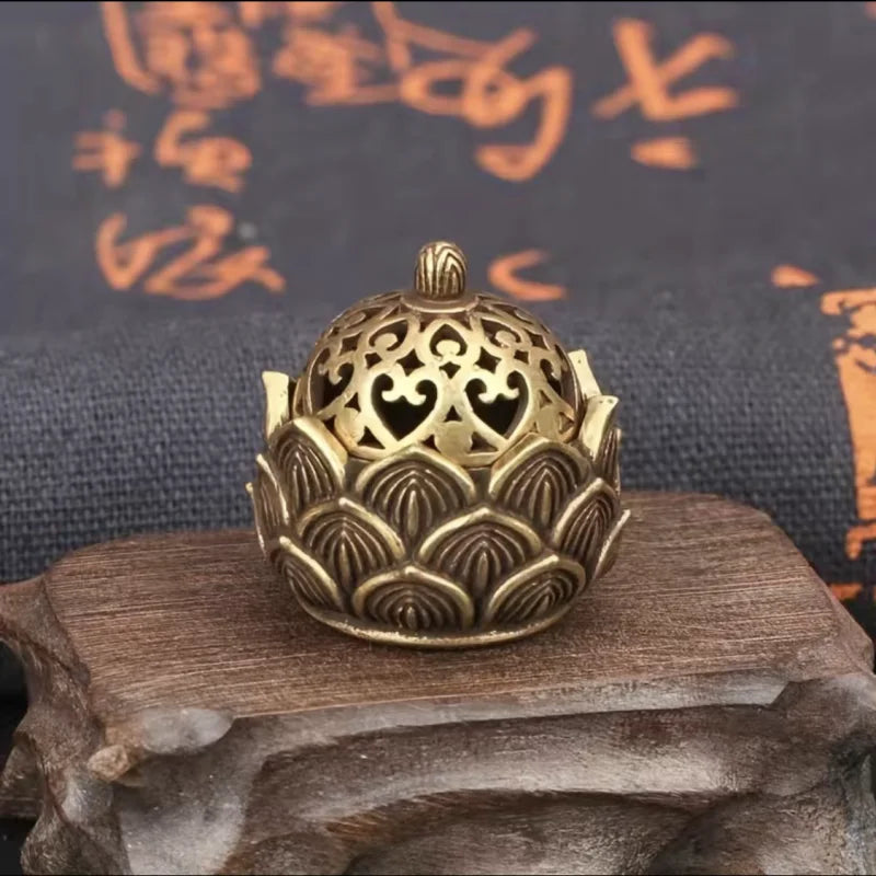 1pc Lotus Incense Holder,Small Inscent Cone Burner,Mini Asian Style Lotus Flower Zen Decor Gift